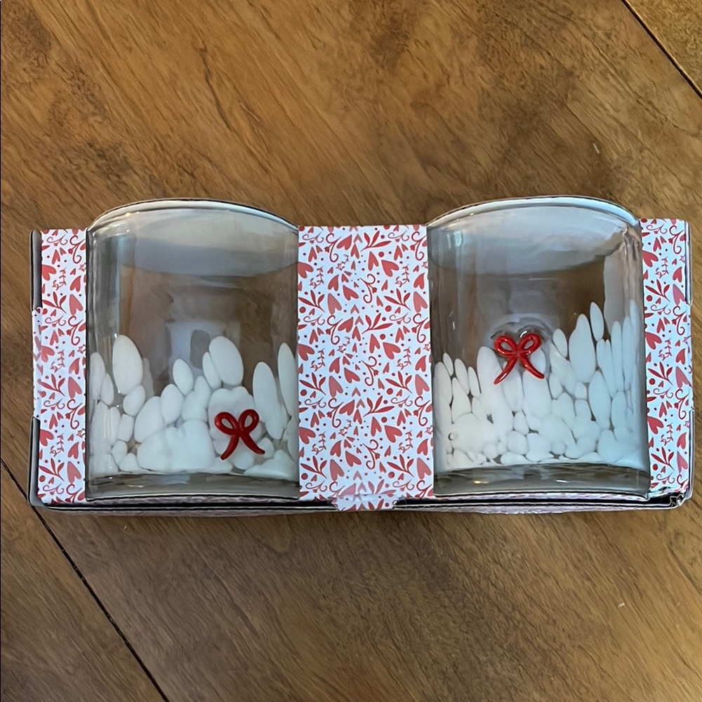 Ribbon Glass set of 2